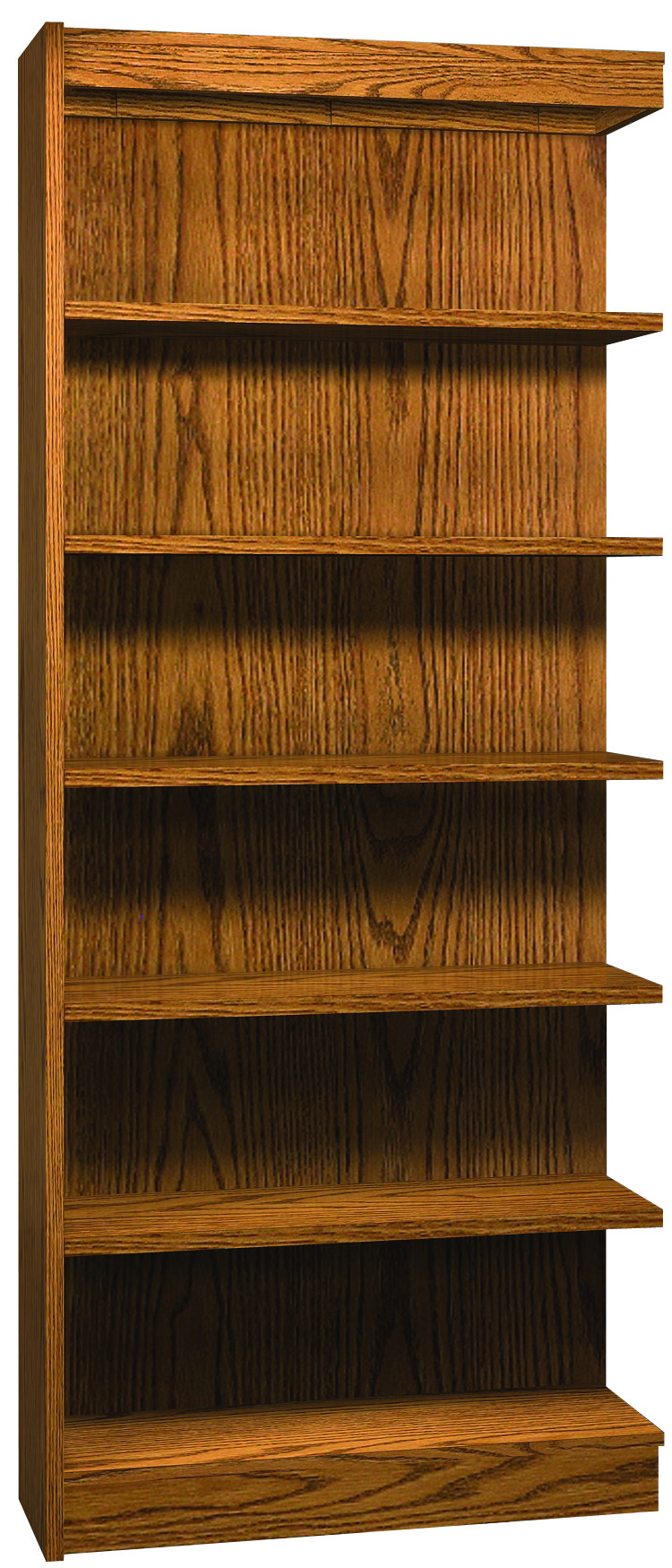 84" Single Sided Library Shelving-Adder