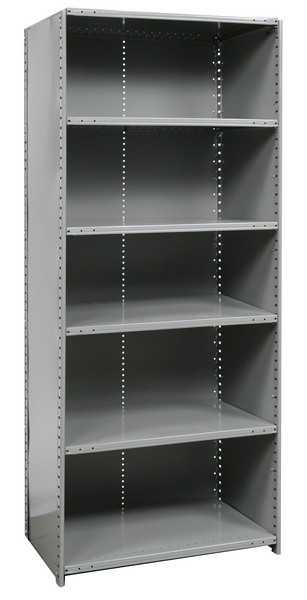 Closed Metal Shelving Unit with 6 Shelves Extra Heavy-Duty 36" x 24" x 87"