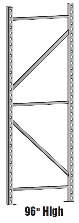 96" x 24" Upright Frame Wide Span Bulk Shelving 