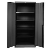 Stationary Storage Cabinet Black