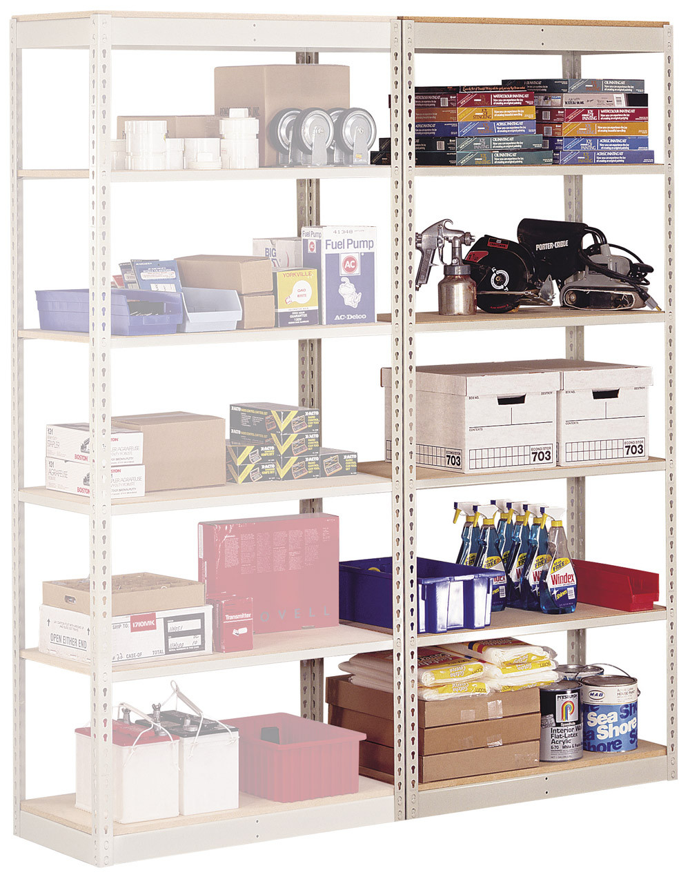 Single-Rivet Units - Adder -- 7'-0" High 6-Shelf