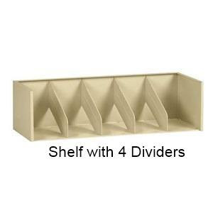 Legal Sized Stackable Shelving  Tier with 4 Dividers