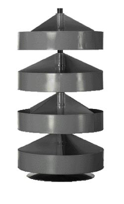 34" Rotabin with 4 Bulk Shelves