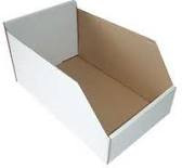 Corrugated Bins for 8" Wide x 12" Deep Shelving