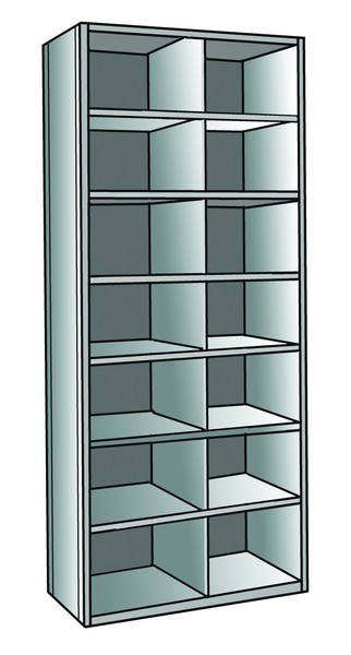 Metal Bin Shelving Starter Unit 