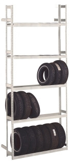 40 Tire Automotive Storage Unit with 5 Shelves