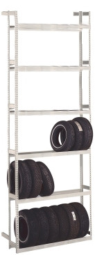 48 Tire Automotive Storage Unit with 6 Shelves