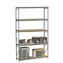Wide Span Metal Shelving 96" x 48" x  120." 5 shelves.