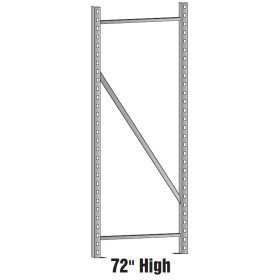 72" x 24" Upright Frame Wide Span Bulk Shelving 