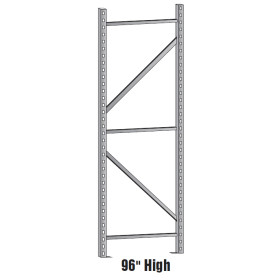 96" x 24" Upright Frame Wide Span Bulk Shelving 