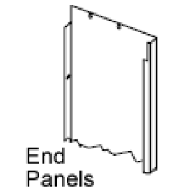 Automotive Shelving End Panels 84" High