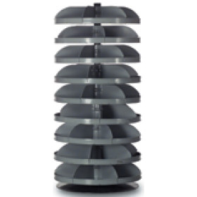 28" Rotabin with 9 Shelves