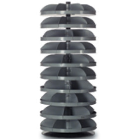 28" Rotabin with 10 Shelves