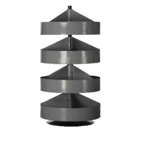 34" Rotabin with 4 Bulk Shelves