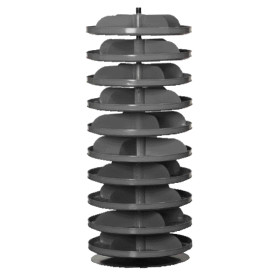 17" Rotabin with 10 Shelves