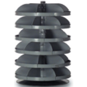 28" Rotabin with 6 Shelves