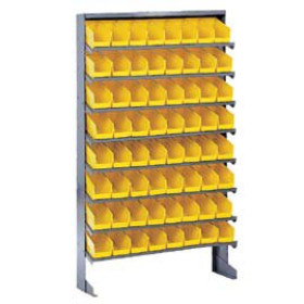 Floor Pick Rack 4" x 12" x 4" Plastic Bins