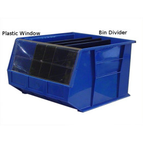 Clear Plastic Window for 8-1/4" x 10-3/4" x 7" Stackable Bin
