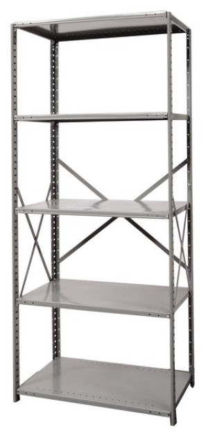 Open Metal Shelving Unit with 5 Shelves Heavy-Duty 36"x  24" x 87"