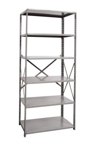 Open Metal Shelving Unit with 6 Shelves Medium-Duty 48" x 12" x 87"