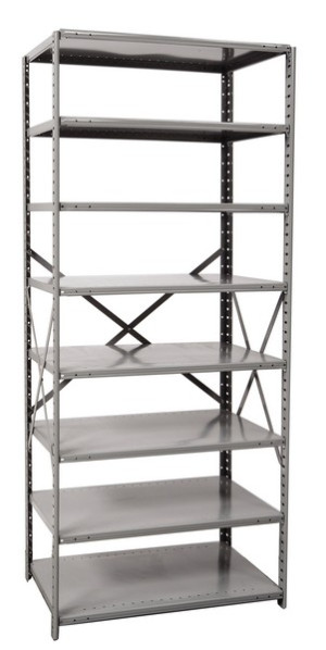 Open Metal Shelving Unit with 8 Shelves Medium-Duty 48" x 24" x 87"