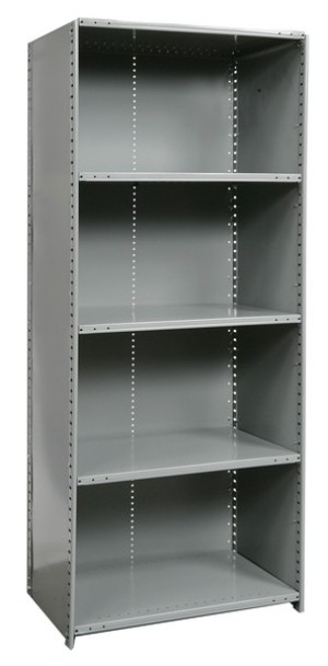 5 Shelf Extra Heavy-Duty Closed Metal Shelving Unit 36" x 12" x 87"