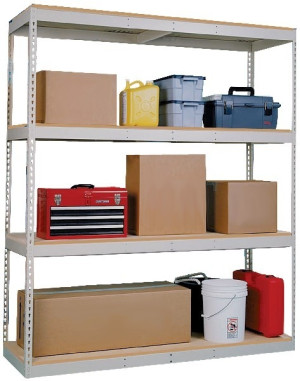 Double-Rivet Units with Center Supports Extra Heavy Duty Channel Beam -- 7'-0" High with 4-Levels 60" x 30" x 84"