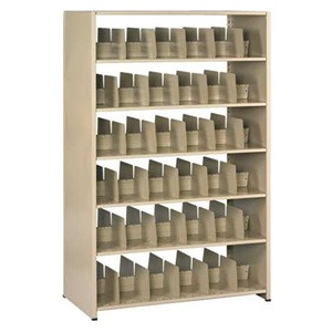 Double Entry 48" Letter Sized Open Shelf Filing Starter Unit