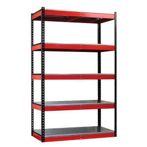 garage rivet shelving with metal decking, 48" wide