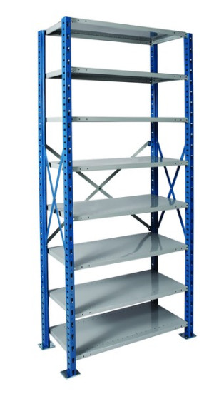 H post open 8 shelf heavy duty starter unit