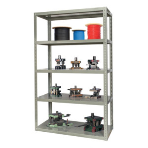 5-Shelf Units Heavy-Duty Reinforced Pass-Thru Metal Shelving 48" x 24" x 84"