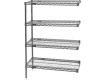 Chrome Wire Shelving Unit 4 Shelves 54" x 21" x 86"