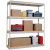 Double-Rivet Units with Center Supports Heavy Duty Angle Beam -- 7'-0" High with 4-Levels 72" x 36" x 84"