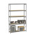 Wide Span Metal Shelving 48" x 24" x 96." 5 shelves.