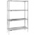 Chrome Wire Shelving Unit 4 Shelves 72" x 36" x 86"