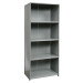 Closed Metal Shelving Unit with 5 Shelves Heavy-Duty 48" x 12" x 87"