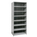 Closed Metal Shelving Unit with 8 Shelves Heavy-Duty 36" x 12" x 87"