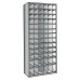 Metal Bin Shelving Unit with 78 Bins 36" x 12" x 87"