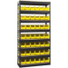 Bin Shelving 36" Wide with 42 Total Bins