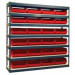 Bin Shelving 15" Deep with 24 Total Bins